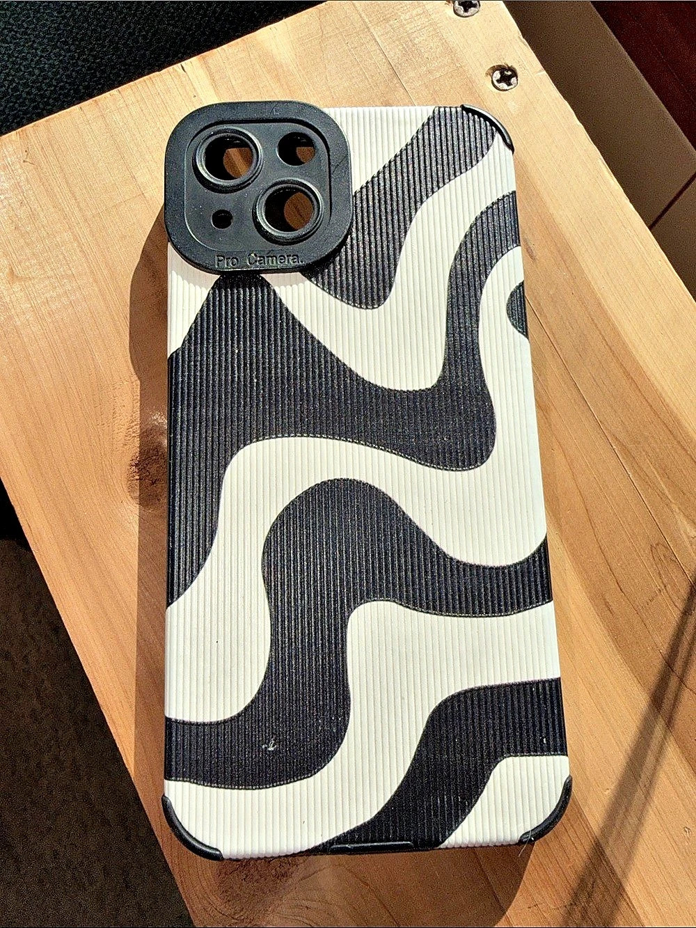 Abstract Black & White iPhone 17 Phone Case